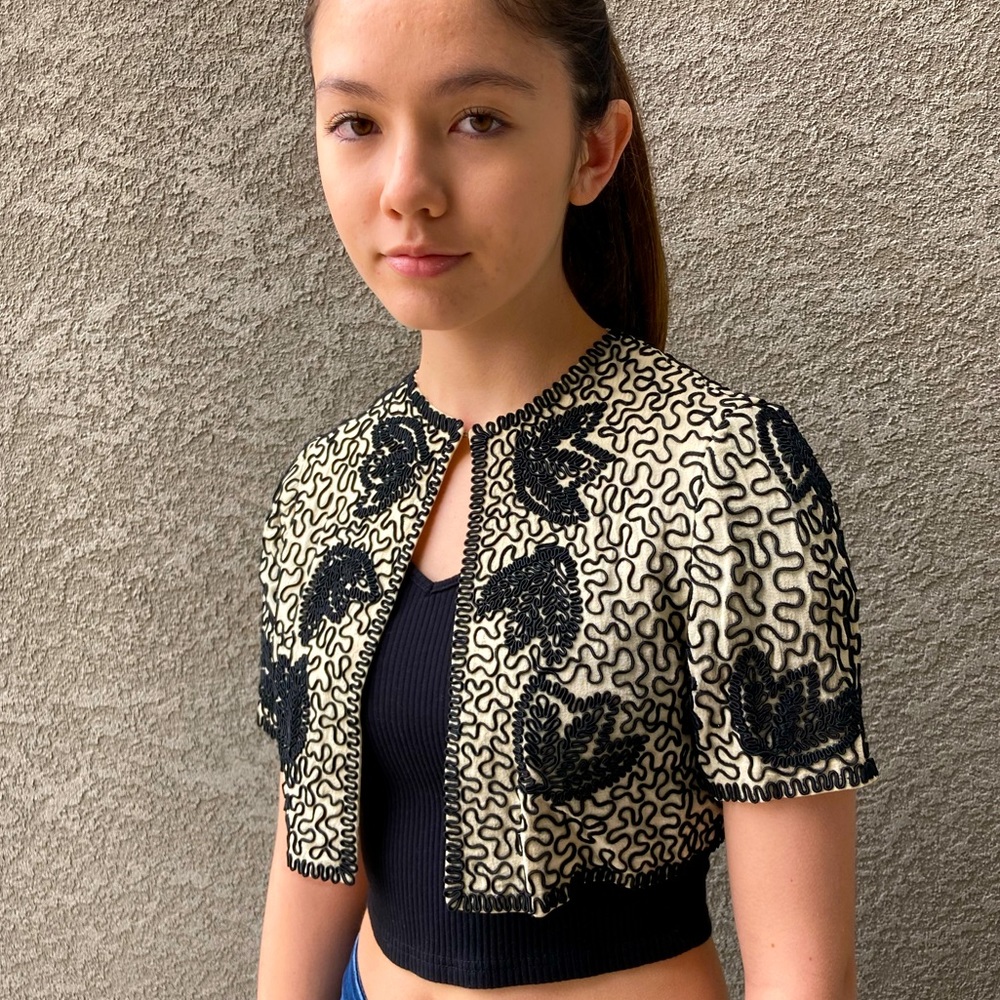 COPY - Vintage Hand Embroidered Bolero Jacket